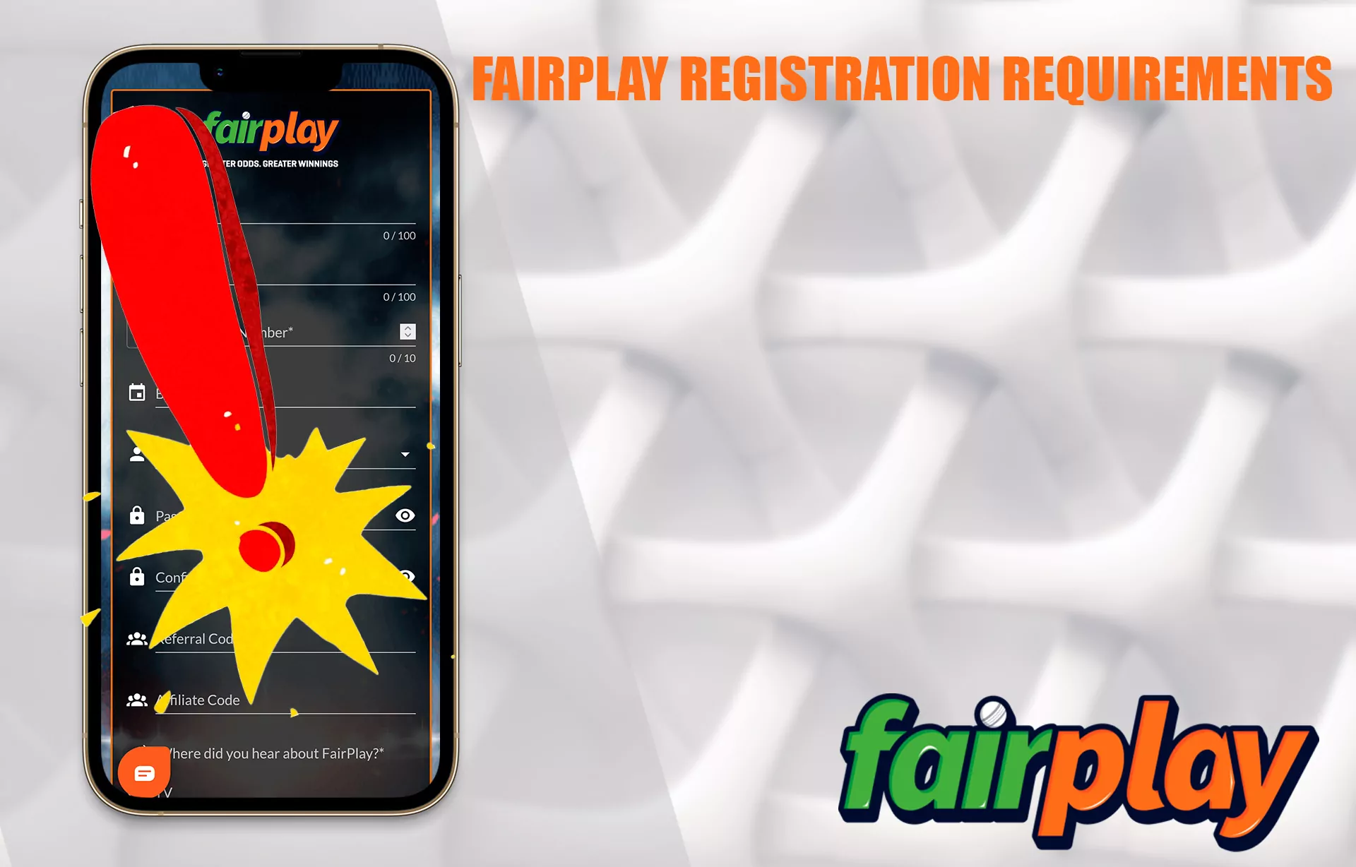 What are the important points you need to know when registering in Fairplay.