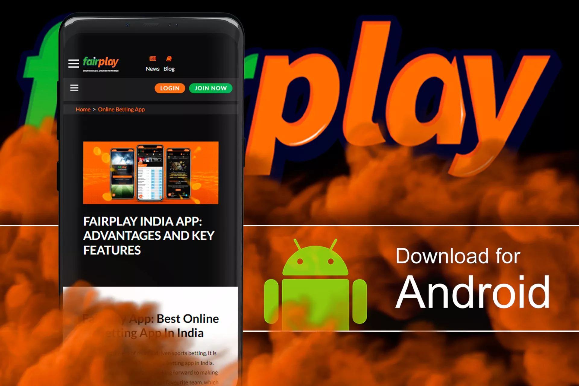 Download the Fairplay apk file and install the app to your device.