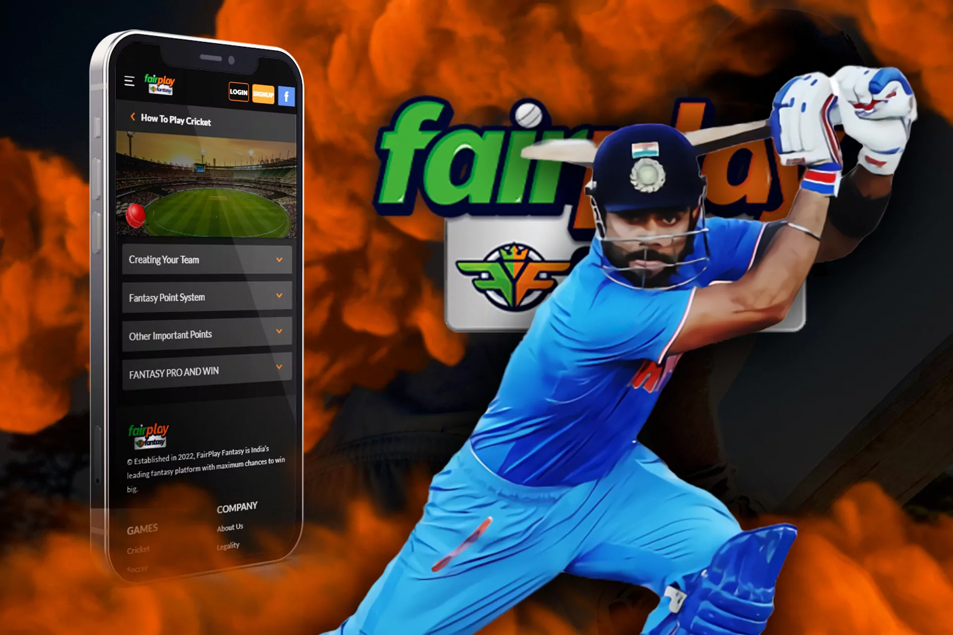Fantasy cricket is also available for betting on Fairplay.