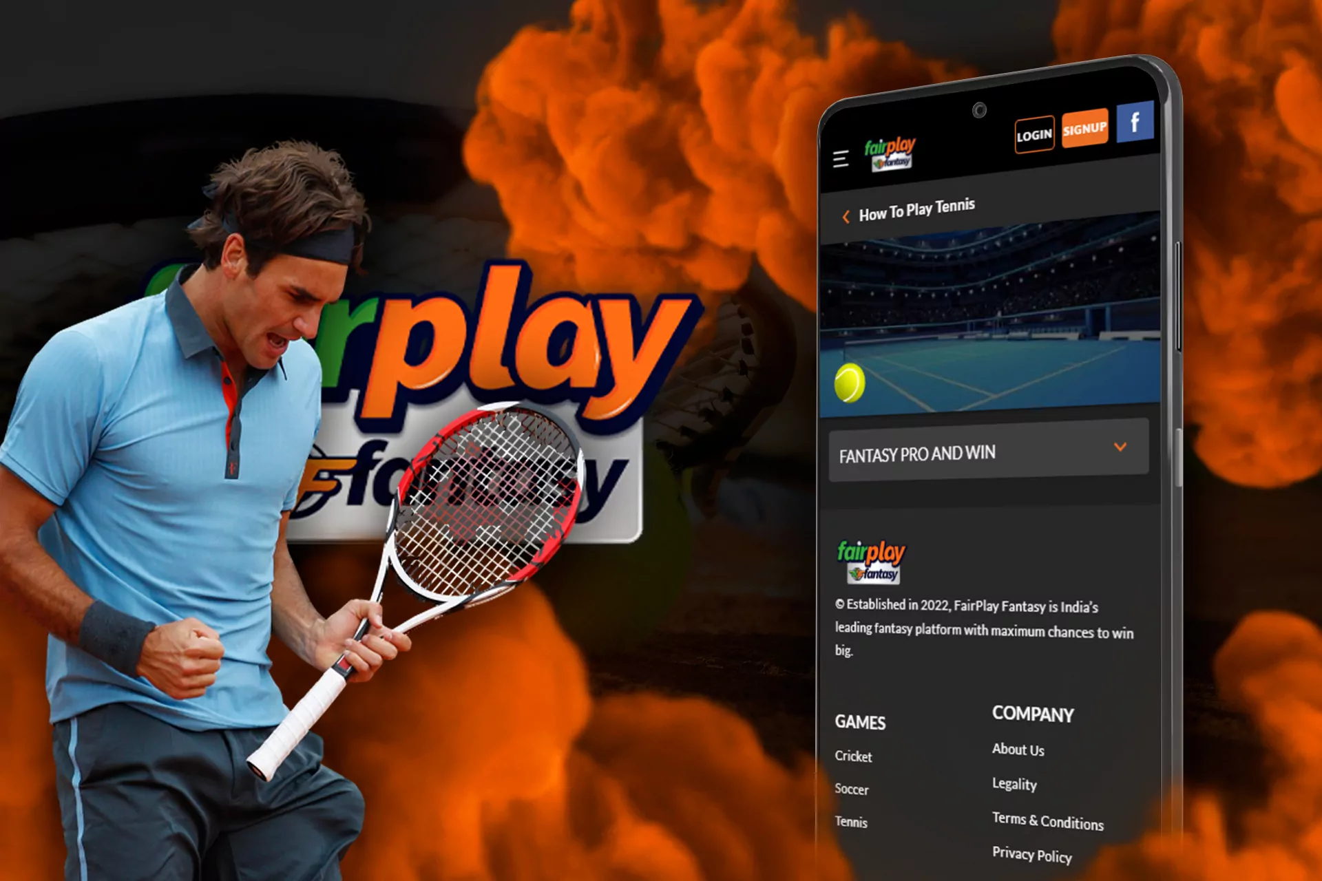 You can bet on fantasy tennis matches as well on Fairplay.