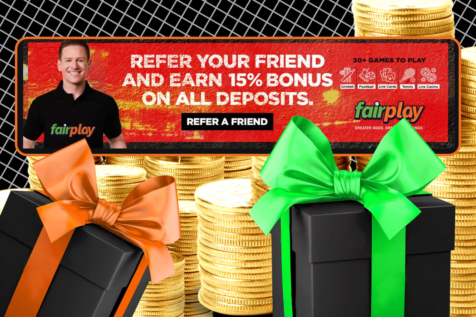 Get a bonus from Fairplay for inviting a friend.