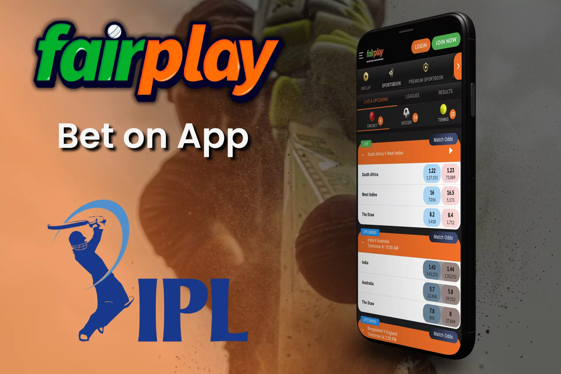 Bet on IPL on your phone with Fairplay.